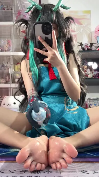 白栎Shirly cosplay album 白栎 Shirly 的诱惑旗袍 Cosplay - Video 74