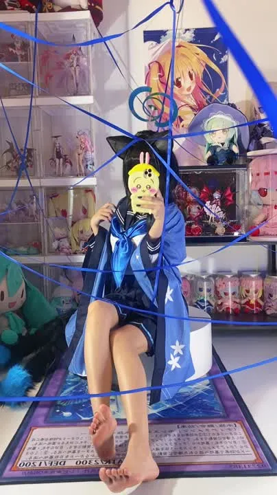 白栎Shirly cosplay album Shirly Kikyo: Cosplay de Garota-Gato em Uniforme de Marinheiro - Video 67