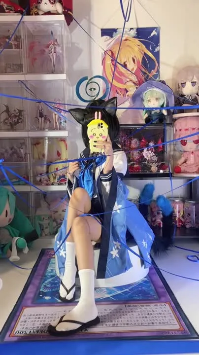 白栎Shirly cosplay album Shirly Kikyo: Cosplay de Garota-Gato em Uniforme de Marinheiro - Video 68