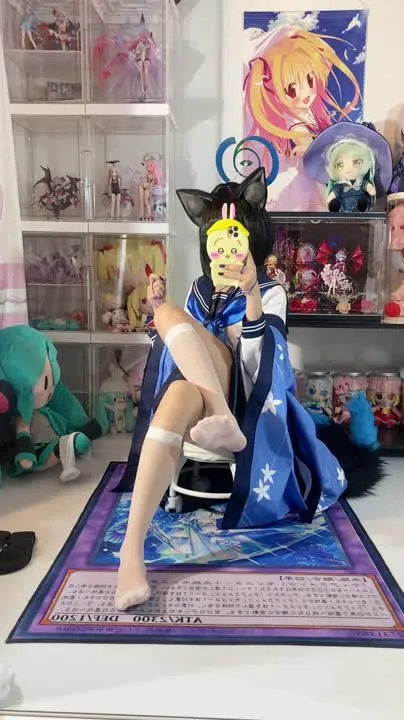 白栎Shirly cosplay album Shirly: Kiryu Kikyo Catgirl Sailor Uniform - Video 51