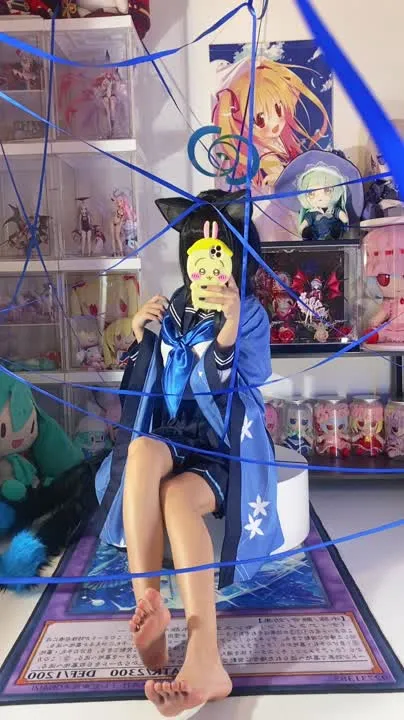 白栎Shirly cosplay album Shirly as Kiryu Kikyou: Seductive Neko Schoolgirl - Video 45