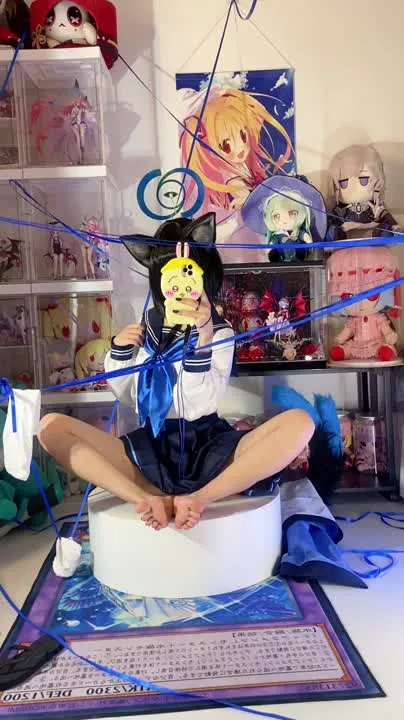 白栎Shirly cosplay album Shirly as Kiryu Kikyou: Seductive Neko Schoolgirl - Video 51