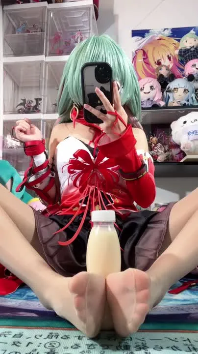 白栎Shirly cosplay album 白栎Shirly 化身《鸣潮》弗洛洛 - Video 137