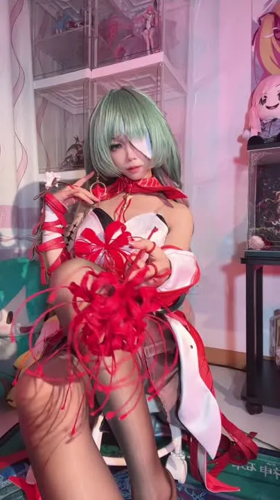 白栎Shirly cosplay album 白栎Shirly 化身《鸣潮》弗洛洛 - Video 157