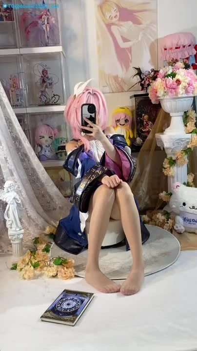 白栎Shirly cosplay album Shirly as Black Swan - Honkai: Star Rail Cosplay - Video 140