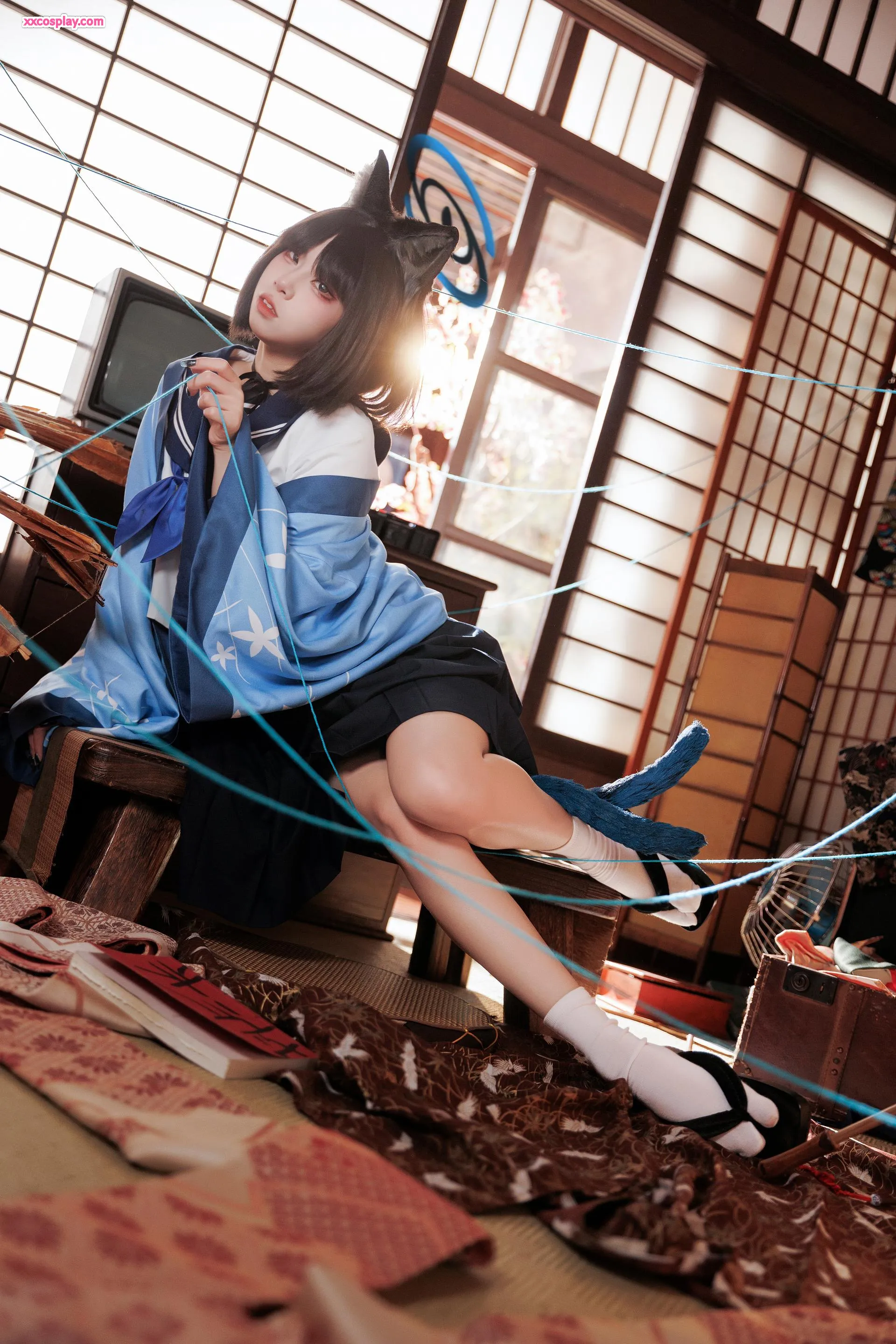 纸悦Etsu_ko - 桔梗毛线团猫娘