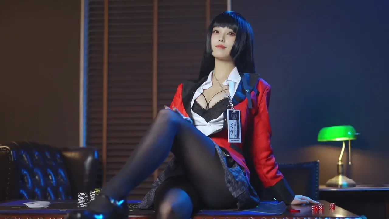 蜜汁猫裘 cosplay album Mizhi Maoqiu – Yumeko Jabami [Cosplay Kakegurui] - Video 75