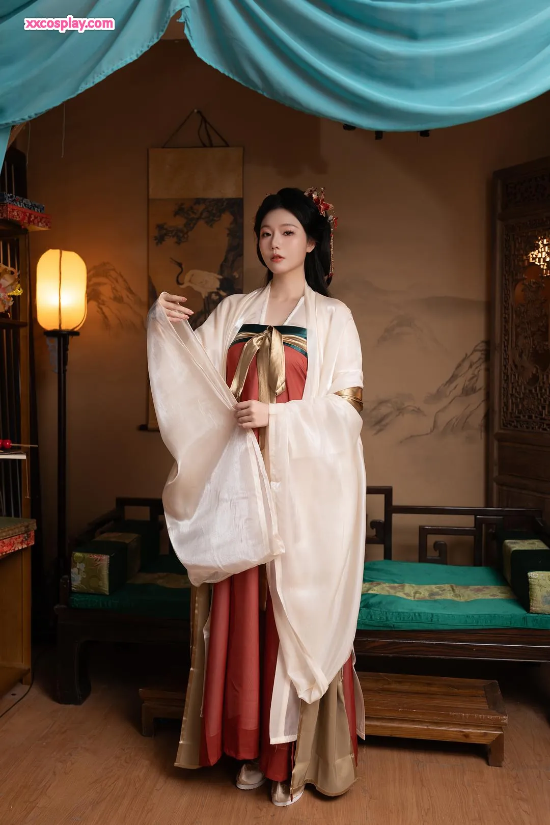 陆萱萱 & 安然：闺蜜汉服诱惑