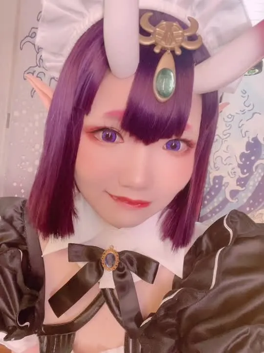 雪晴Astra cosplay album Xueqing Astra's Seductive Demon Maid Cosplay - Video 12