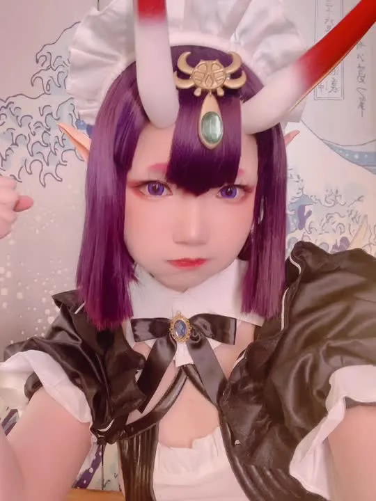 雪晴Astra cosplay album Xueqing Astra's Seductive Demon Maid Cosplay - Video 13