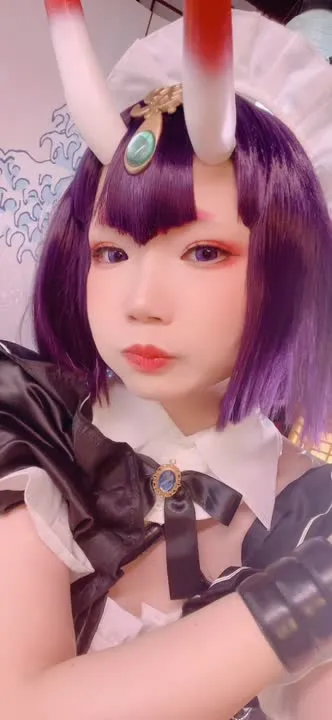 雪晴Astra cosplay album Xueqing Astra's Seductive Demon Maid Cosplay - Video 16