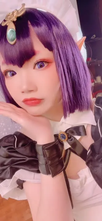 雪晴Astra cosplay album Xueqing Astra's Seductive Demon Maid Cosplay - Video 18