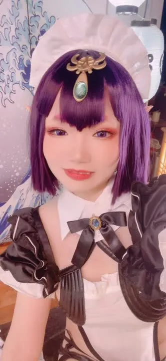 雪晴Astra cosplay album Xueqing Astra's Seductive Demon Maid Cosplay - Video 19