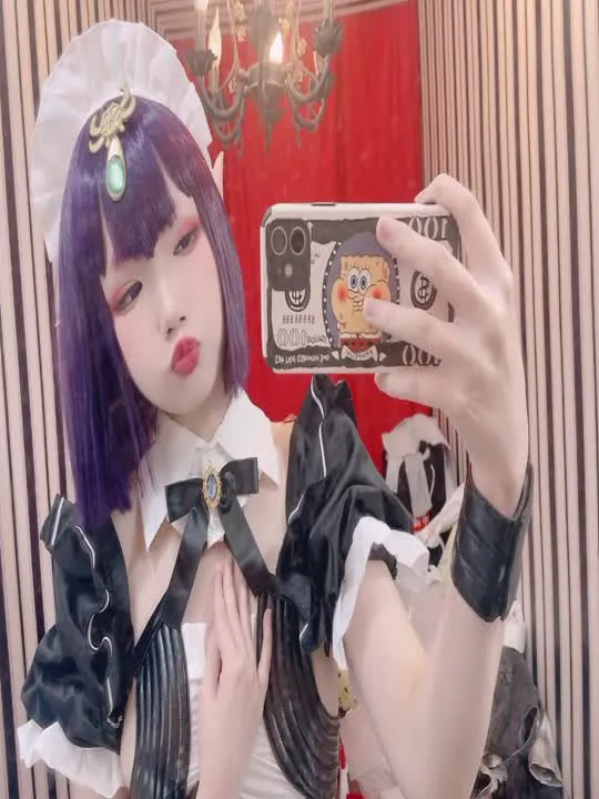 雪晴Astra cosplay album Xueqing Astra's Seductive Demon Maid Cosplay - Video 22