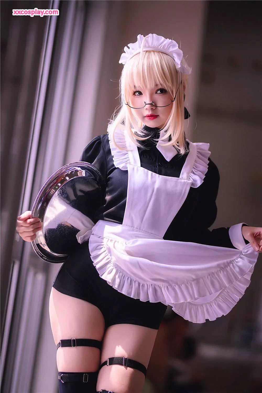 雪晴Astra的FGO女仆Cosplay