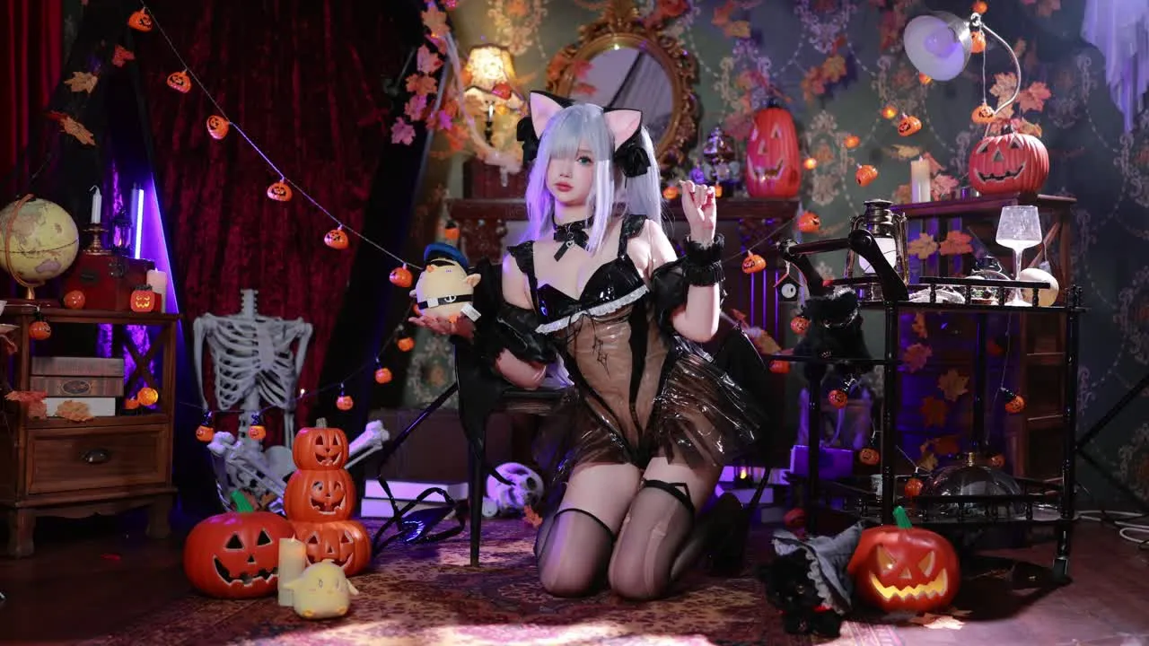 雪晴Astra cosplay album Xueqing Astra: Halloween Janus - Video 65