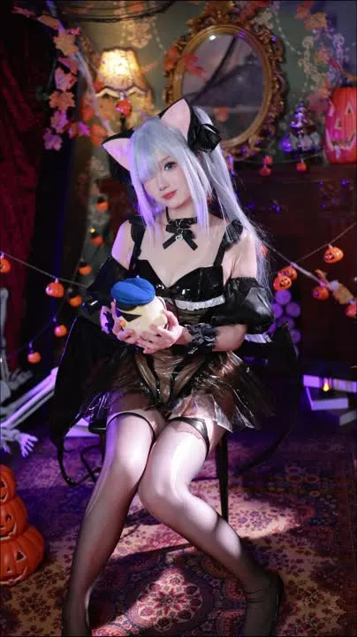 雪晴Astra cosplay album Xueqing Astra: Halloween Janus - Video 68