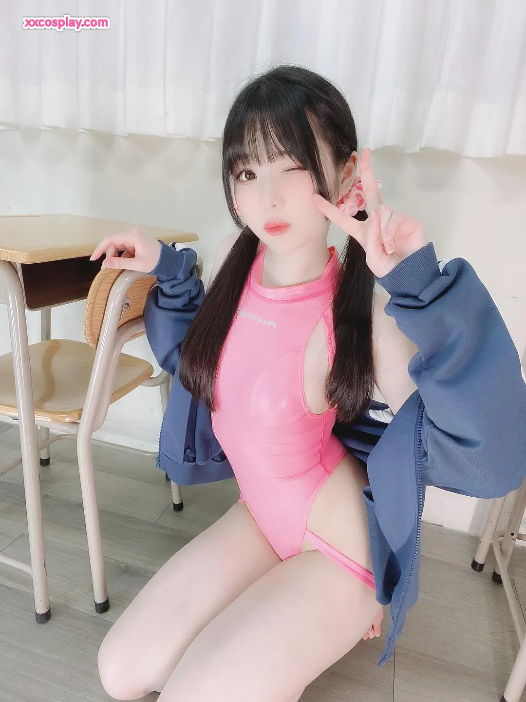 Maillot de bain rose de Shimo