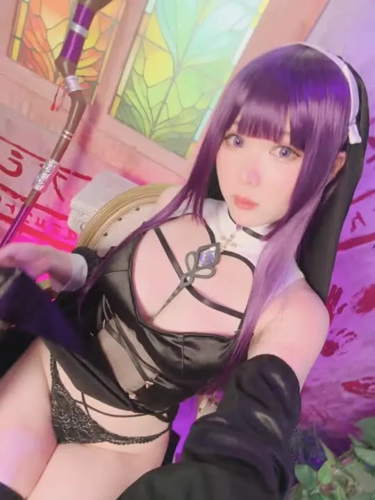 霜月shimo cosplay album Shimo：妖艶ダークナン - Video 27