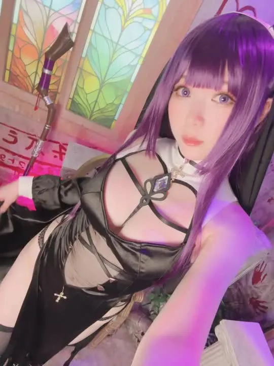 霜月shimo cosplay album Shimo：妖艶ダークナン - Video 29
