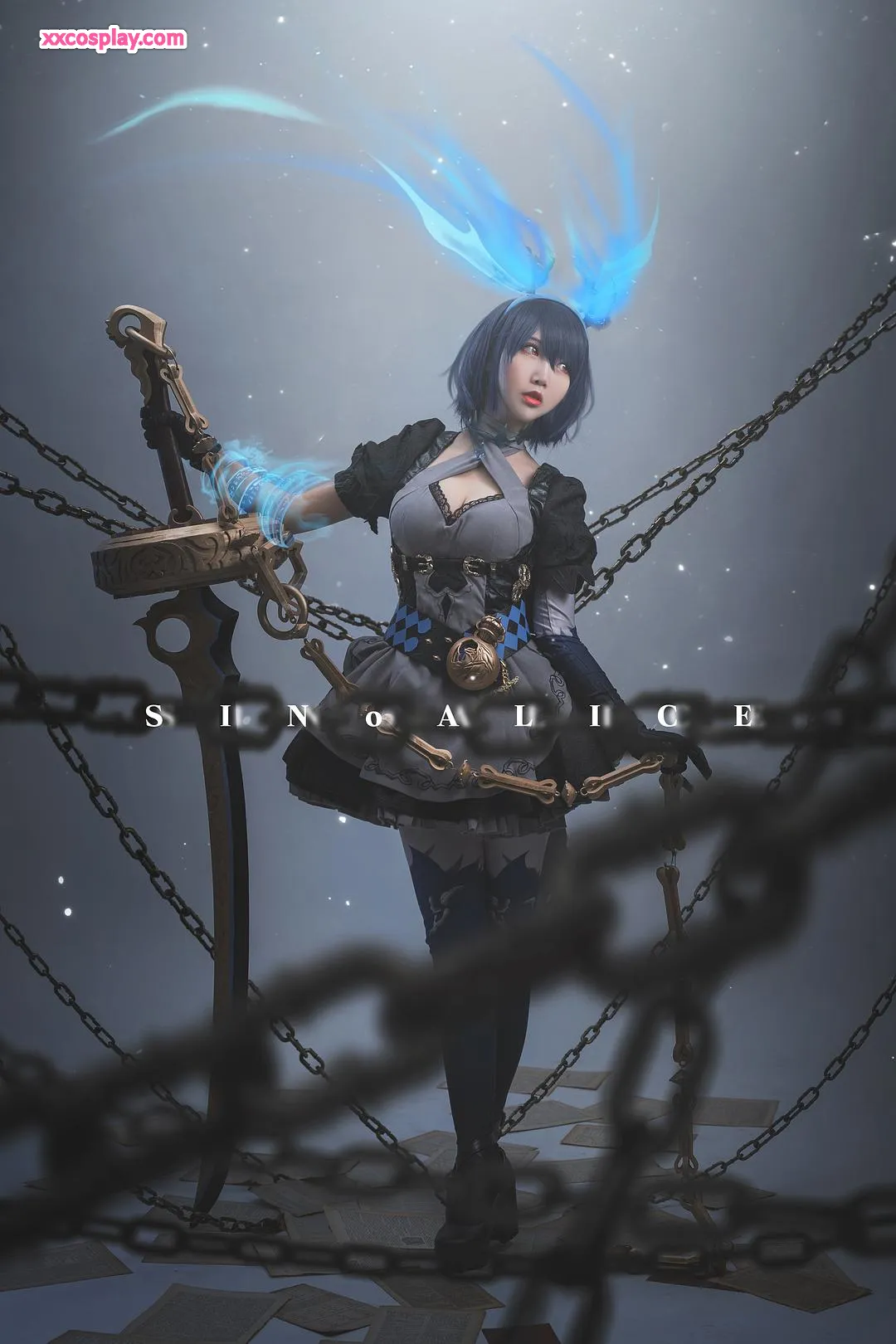 面饼仙儿的哥特爱丽丝Cosplay
