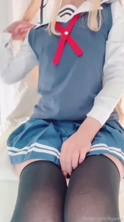 Ayame cosplay album 绫爱 饰 泽村英梨梨：诱惑水手服女学生 - Video 23