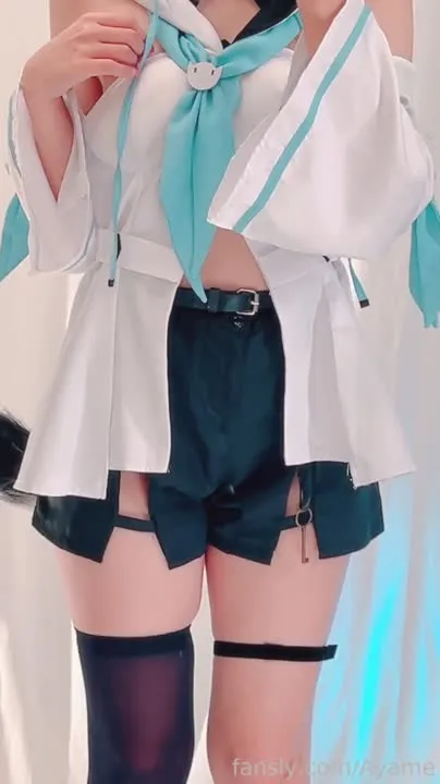 Ayame cosplay album Le uniforme de marin et lingerie séduisants d'Ayame - Video 116