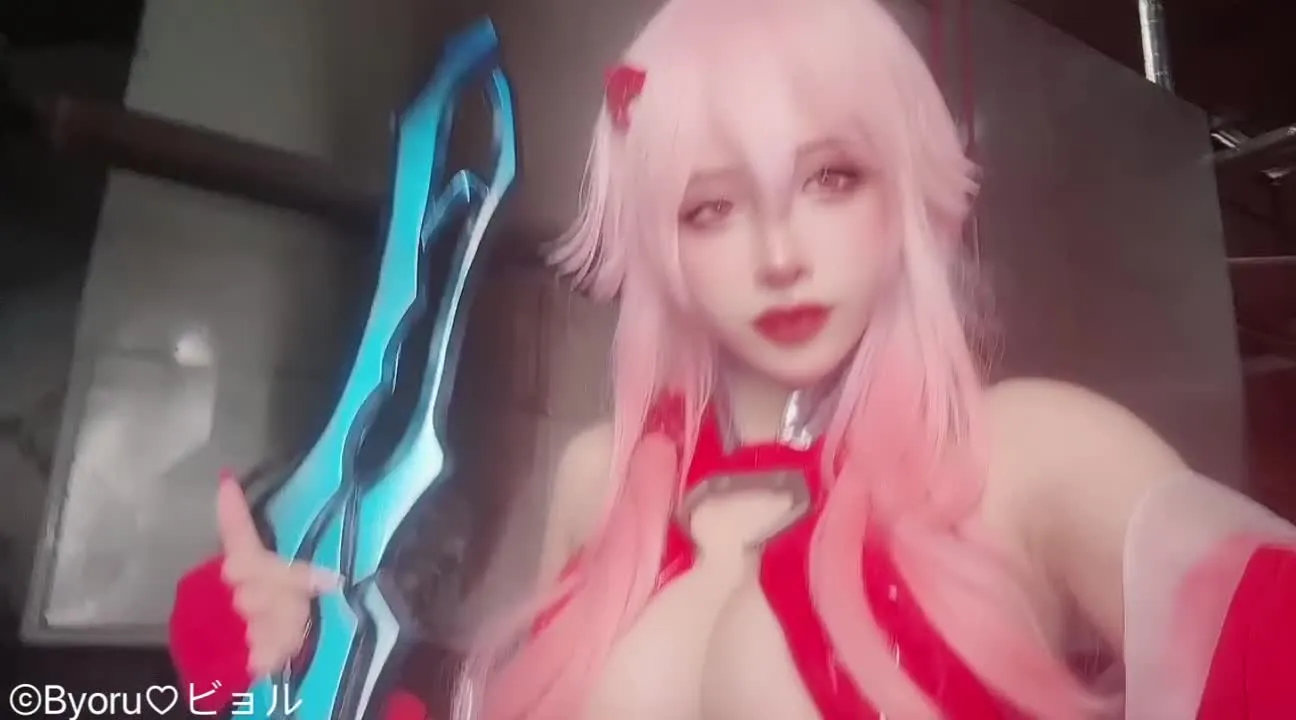 Byoru cosplay album Byoru sebagai Inori Yuzuriha - Video 45