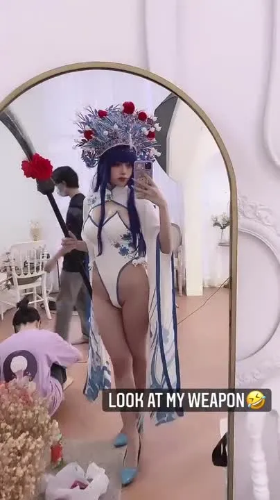 Byoru cosplay album Byoru sebagai Paime – Cosplay Nikke - Video 31