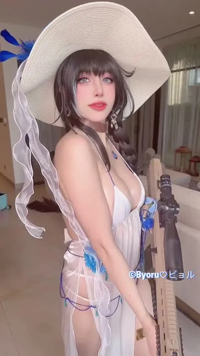 Byoru cosplay album Byoru as Mary: 트로피컬 셀카 - Video 24