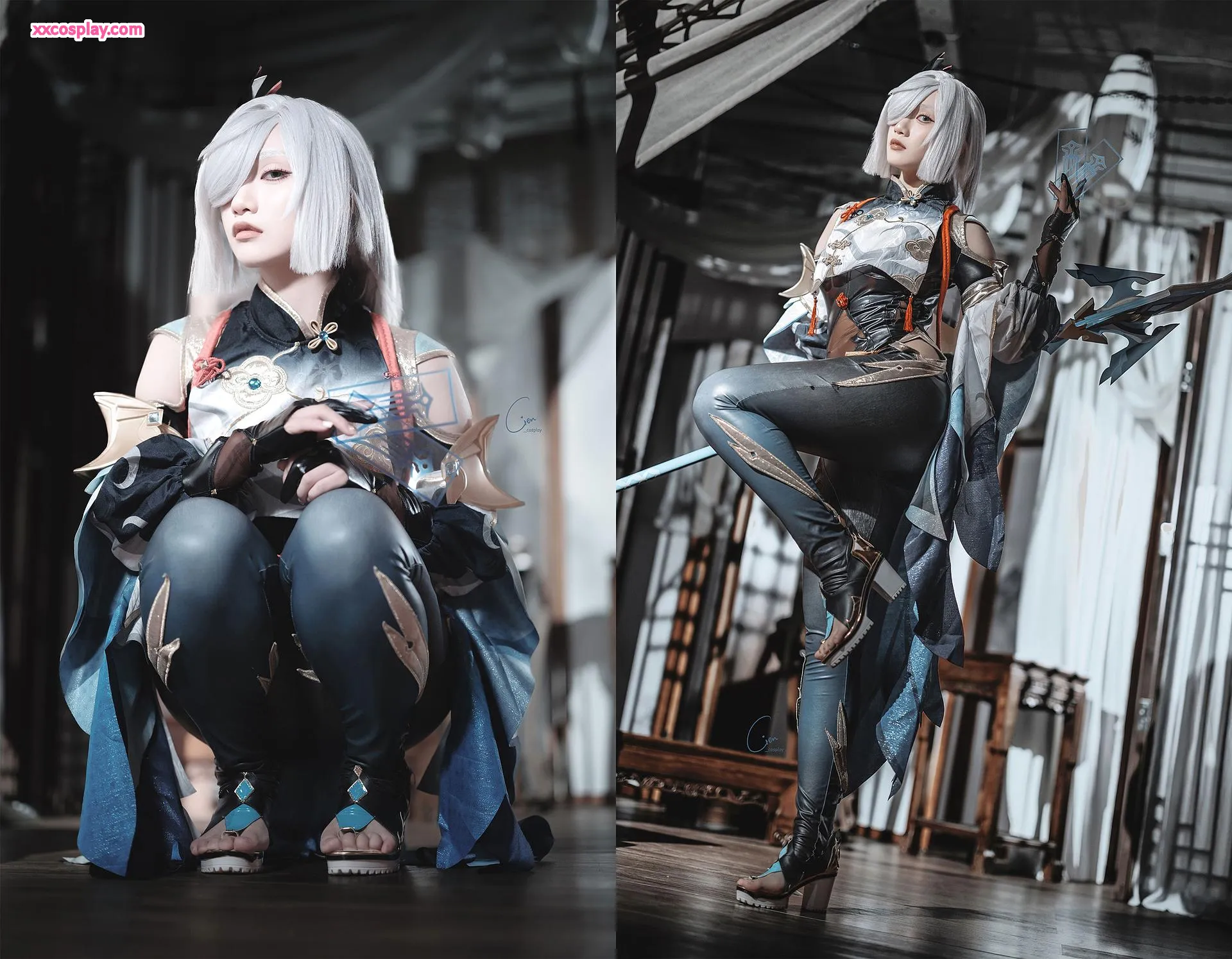 Cien Enen ในบท Shenhe คอสเพลย์ Genshin Impact