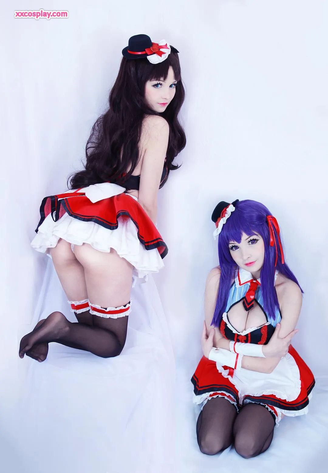 Hidori: Rin Tohsaka & Sakura Matou Dienstmädchen-Cosplay-Duo