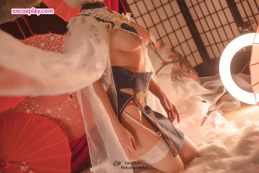 Hokunaimeko sebagai Sirius dari Azur Lane