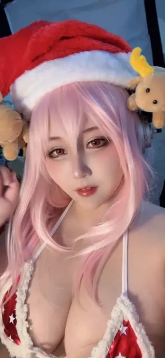 KANEKO_咔喵 cosplay album KANEKO_咔喵 als Super Sonico Weihnachten - Video 19
