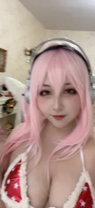 KANEKO_咔喵 cosplay album KANEKO_咔喵 als Super Sonico Weihnachten - Video 20