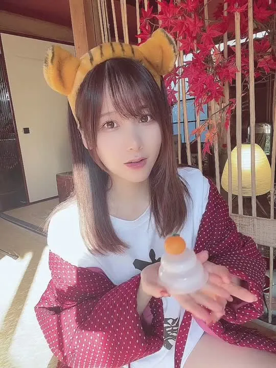 KenKen けん研 (けんけん) cosplay album KenKen可爱虎耳蜜桔新年盛宴 - Video 20