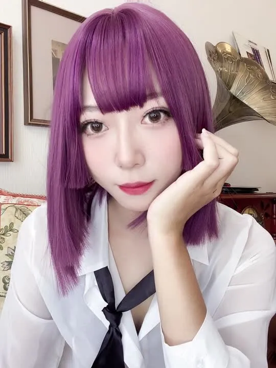 Money冷冷 cosplay album Đồng Phục OL Lưới Cá Quyến Rũ Của Money Lengleng - Video 88