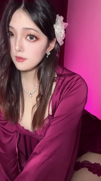 Natsuko夏夏子 cosplay album Natsuko夏夏子 - Violet Lingerie - Video 46