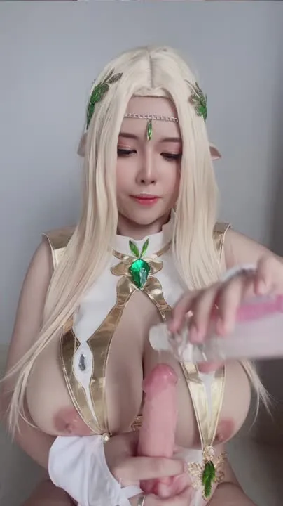 Neppu cosplay album Neppu sebagai Cerestia: Cosplay Elf Menggoda - Video 40
