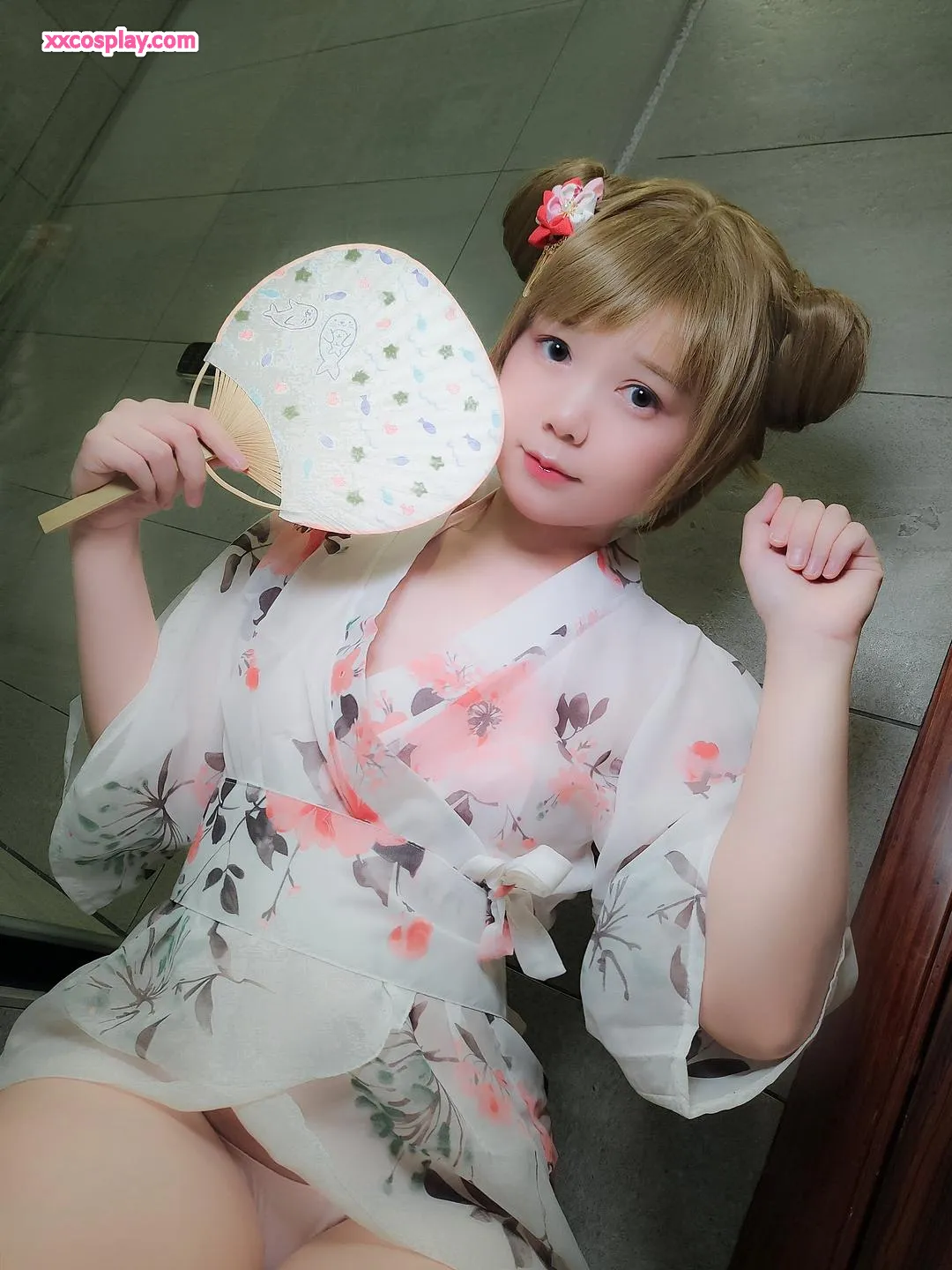 Nikumikyo Floral Yukata Gravure