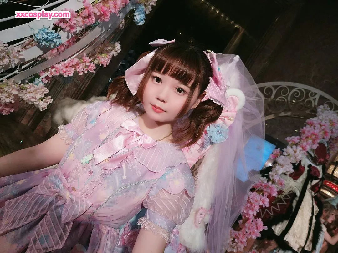 Nikumikyo スイートピンクロリータコスプレ