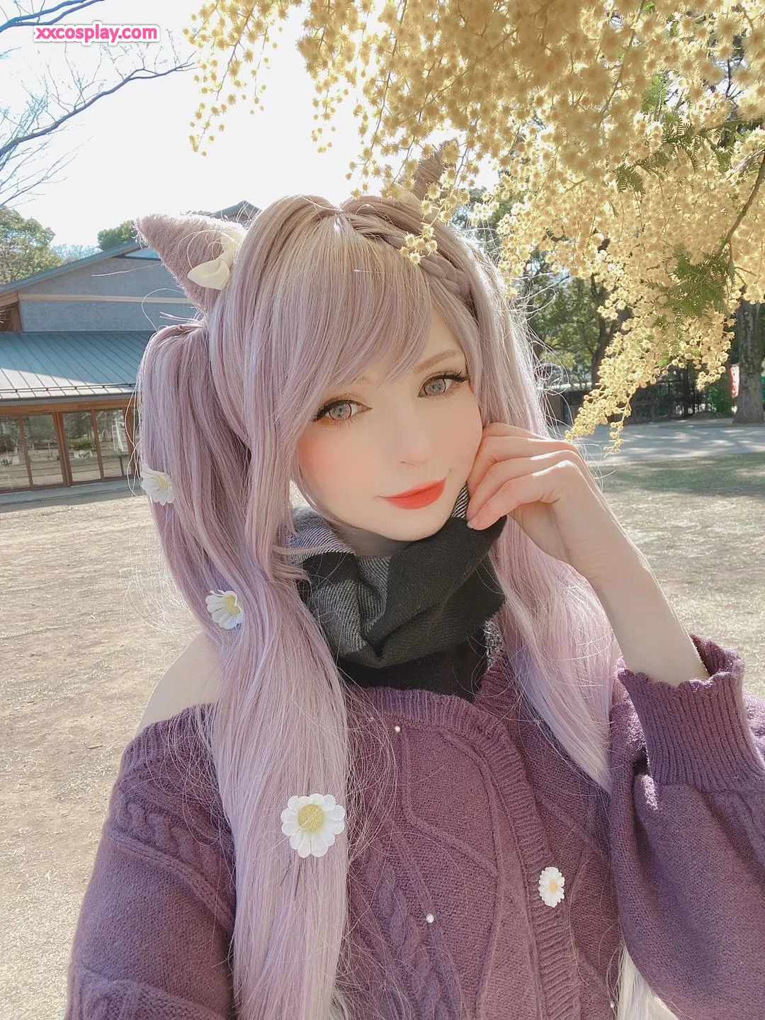 Peach Milky sebagai Keqing - Cosplay Genshin Impact