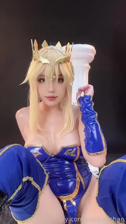 Puy Puy cosplay album Puy Puy as Artoria Lancer - Video 139
