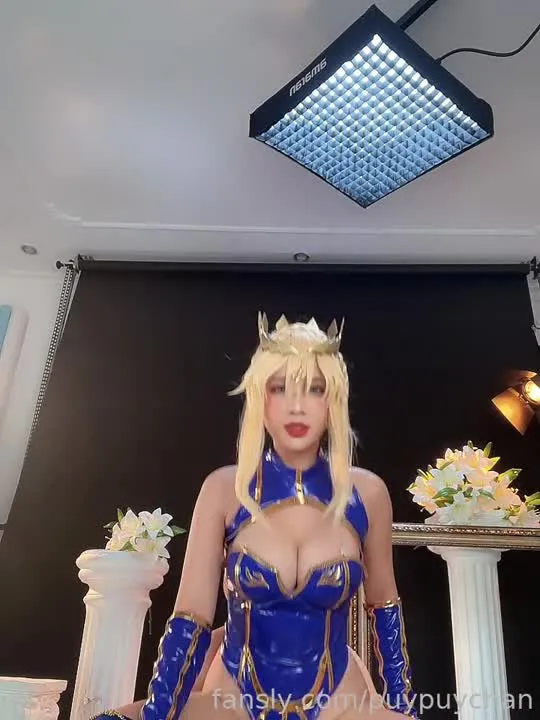 Puy Puy cosplay album Puy Puy as Artoria Lancer - Video 153