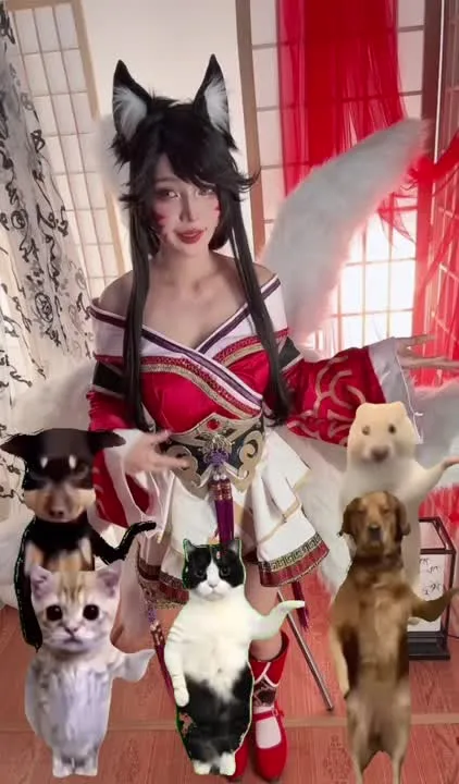 Umeko J cosplay album Umeko J 化身 Ahri - 英雄联盟 Cosplay - Video 121