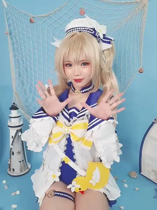 ZinieQ cosplay album ZinieQ: 바르바라 수영복 (원신) - Video 30