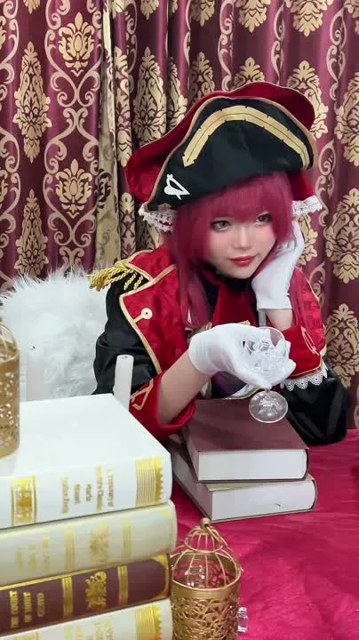 ZinieQ cosplay album ZinieQ como Houshou Marine - Cosplay Pirata Hololive - Video 39