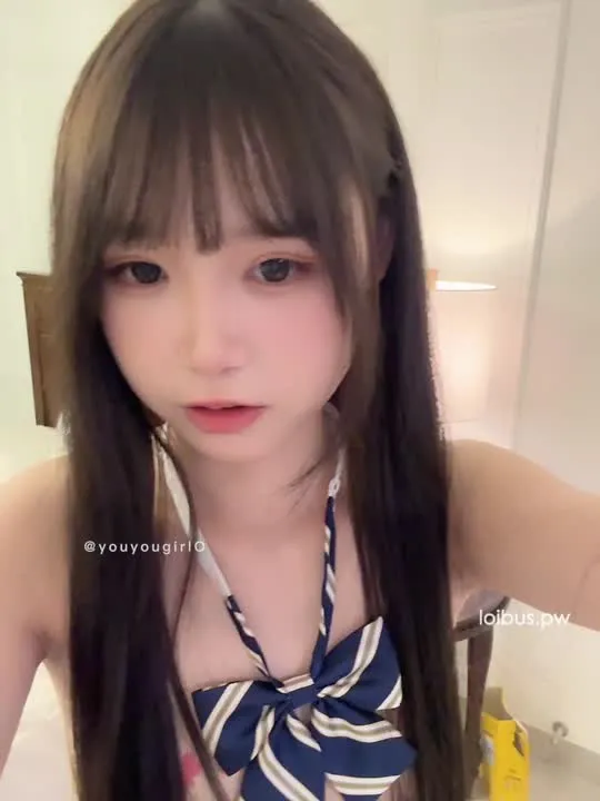 neko酱 cosplay album Neko酱 sa Itim na Garter Stockings - Video 83