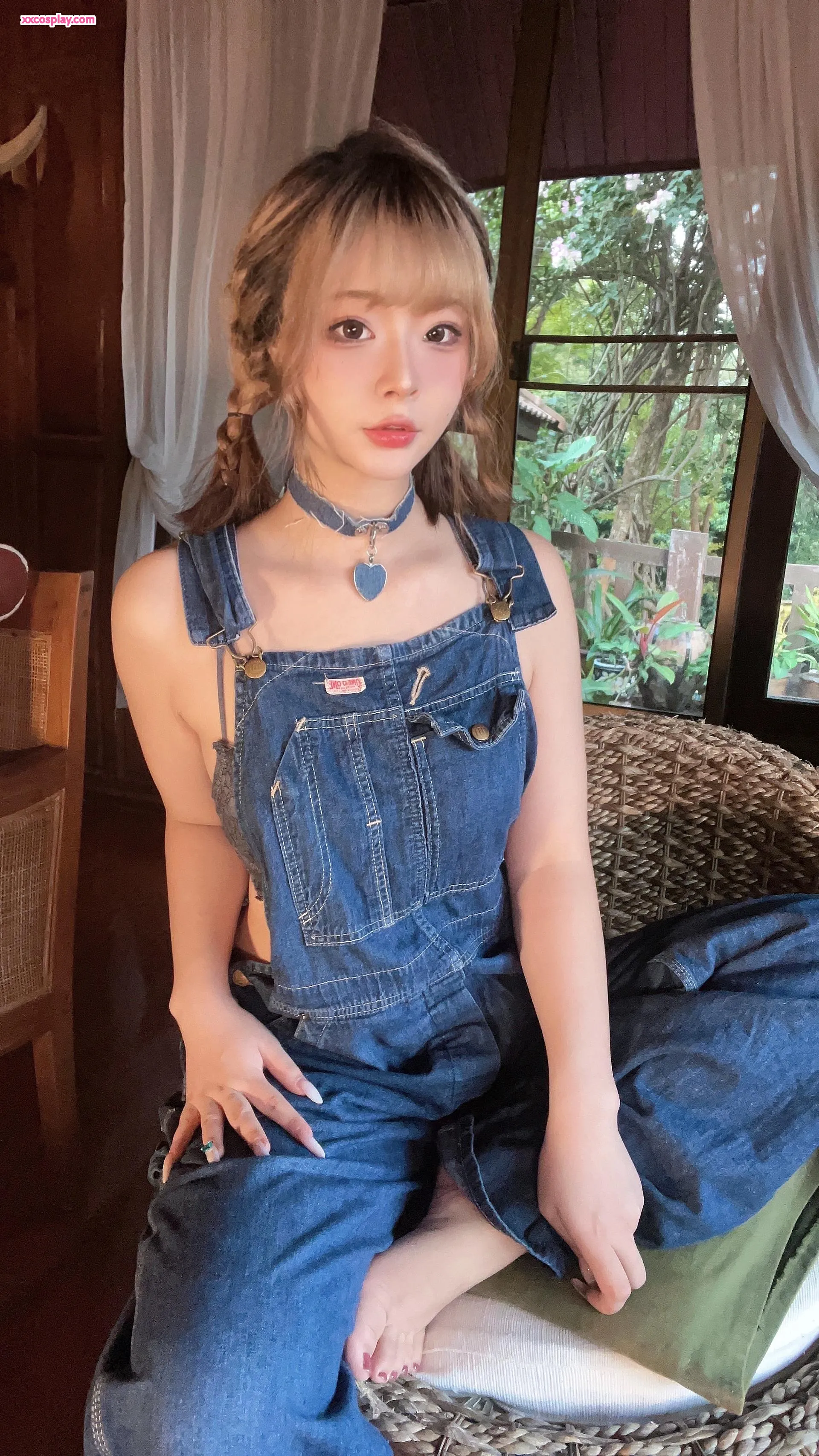 Yuuhui – Overall Denim Adik Perempuan