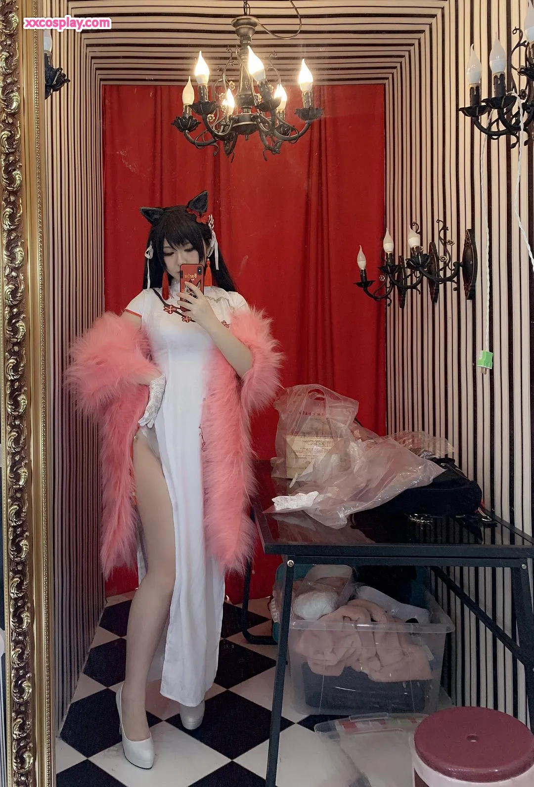 半半子 - Seductive Neko Cheongsam